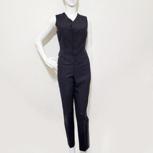 Jean Paul Gaultier pinstripe two-piece set